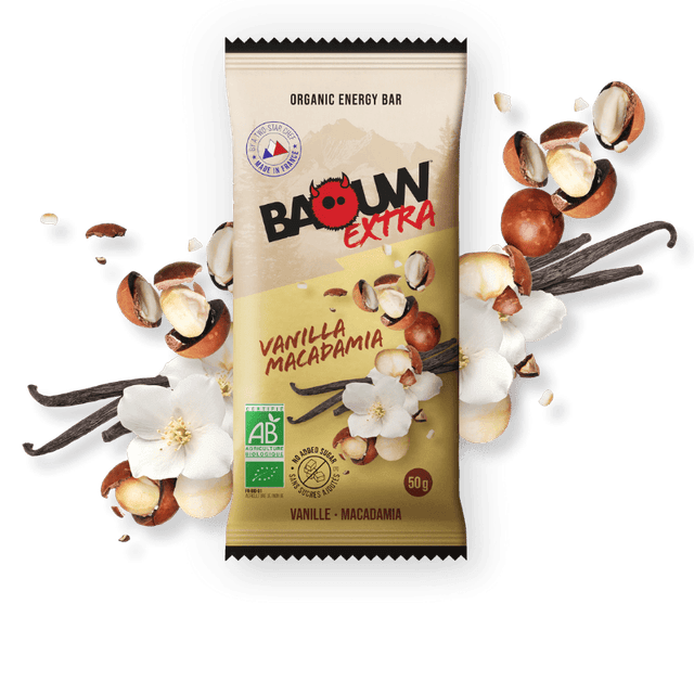 Baouw - Vanille-Macadamia - Barre énergétique
