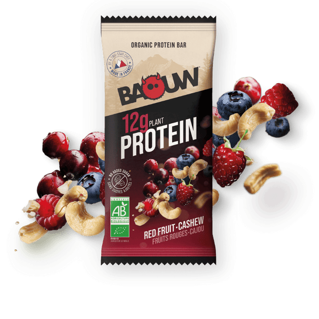 Baouw - Fruits Rouges-Cajou - Barre énergétique