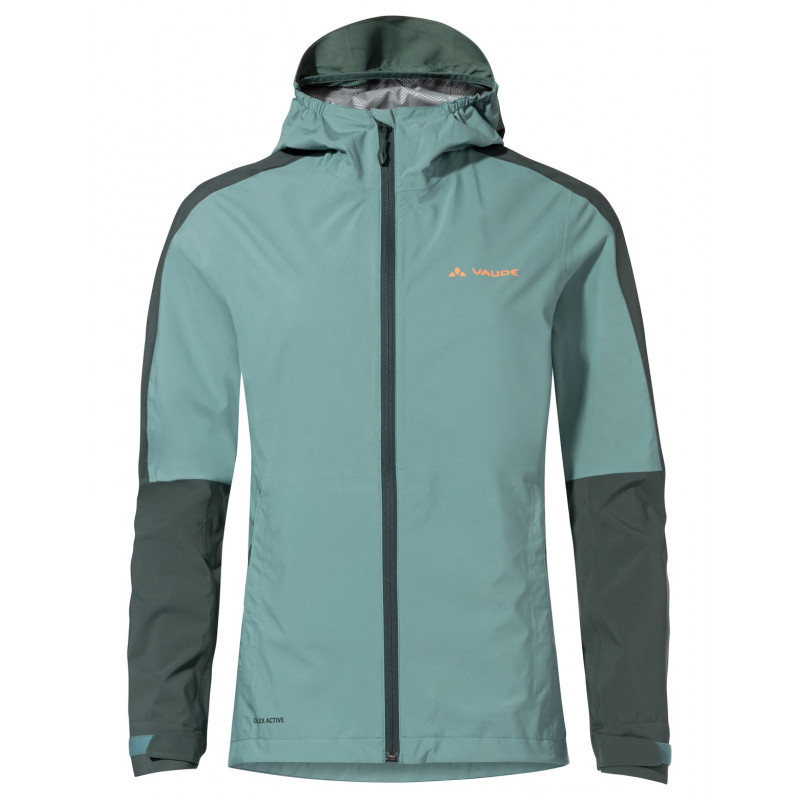 VAUDE Escape Light - Veste Légère Femme Coupe-vent - Noir - Capuche Rangée Dans Le Col