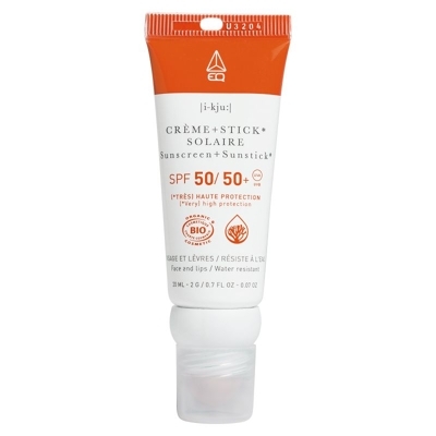 EQ - Combistick crème SPF 50 & stick SPF 50+ - Crème solaire - Certifiée Bio