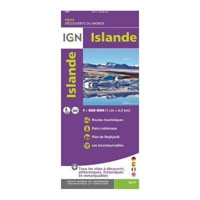 IGN - Islande - Carte topographique