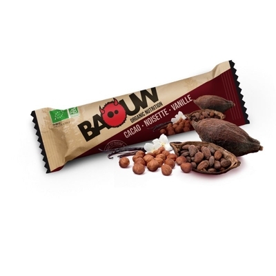 Baouw - Cacao-Noisette-Vanille - Barre énergétique