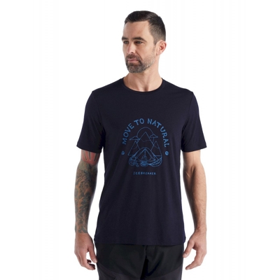 Icebreaker - Tech Lite II SS Tee Canopy Camper - T-shirt en laine mérinos homme