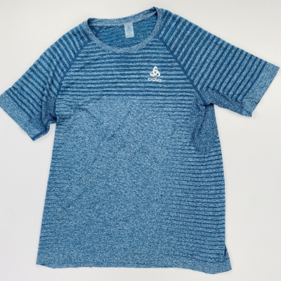 Odlo - T-Shirt S/S Crew Neck Essential - Seconde main T-shirt homme - Bleu - XL