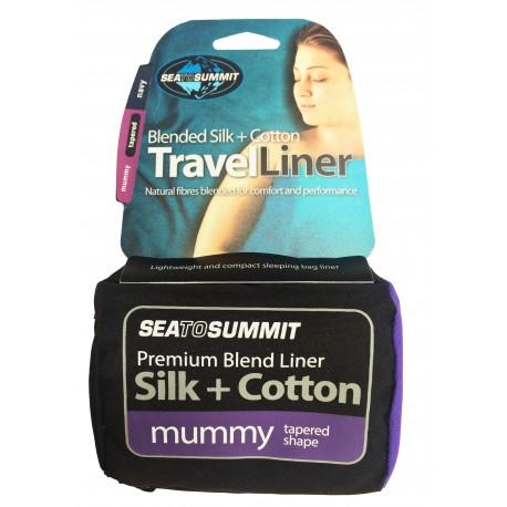 Sea To Summit - Mummy Tapered - Soie/Coton - Drap de sac de couchage