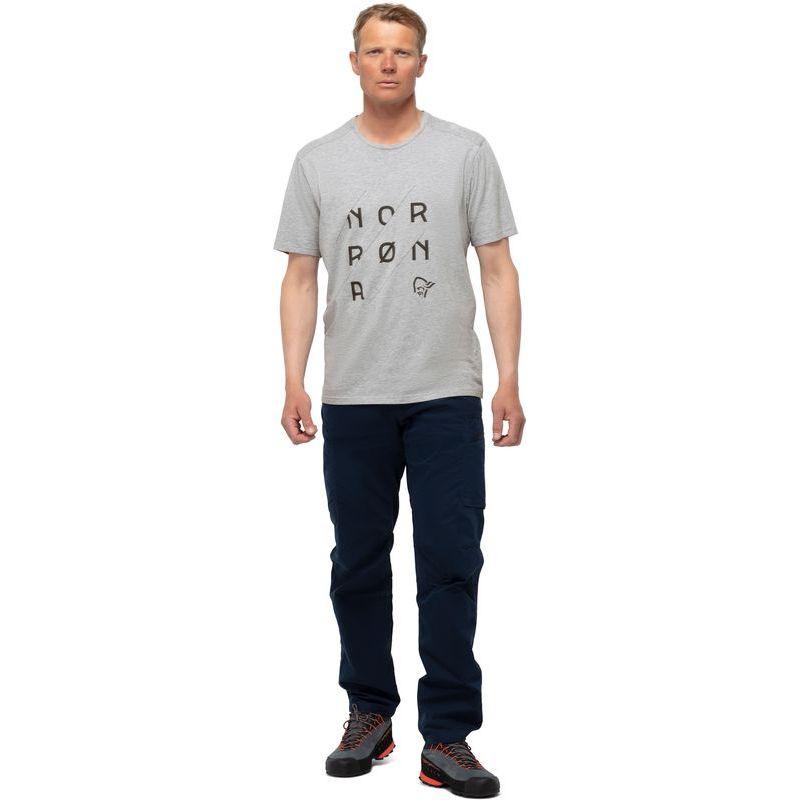 Norrona - /29 Cotton Slant Logo - T-shirt homme