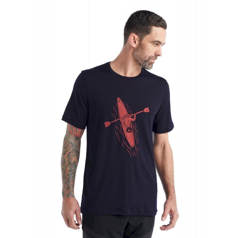 Icebreaker - Tech Lite II SS Tee Paddle Lines - T-shirt en laine mérinos homme