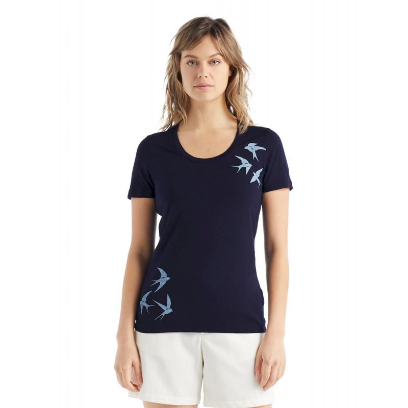 Icebreaker - Tech Lite II SS Scoop Tee Shapes - T-shirt en laine mérinos femme