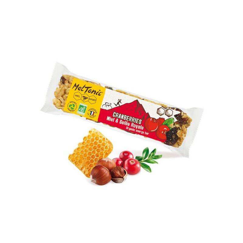 Meltonic - Barre Cereales Bio Cranberries & Noisettes Grillees - Barre énergétique