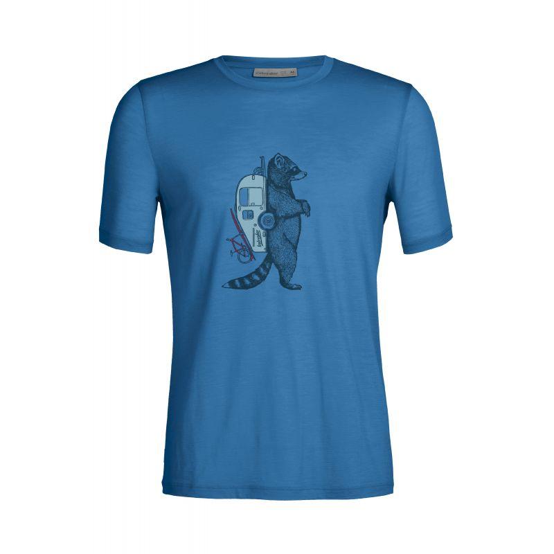 Icebreaker - Tech Lite II SS Tee Waschbar Wandering - T-shirt en laine mérinos homme