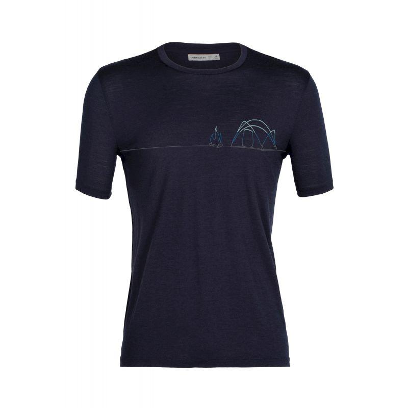 Icebreaker - Tech Lite II SS Tee Single Line Camp - T-shirt en laine mérinos homme