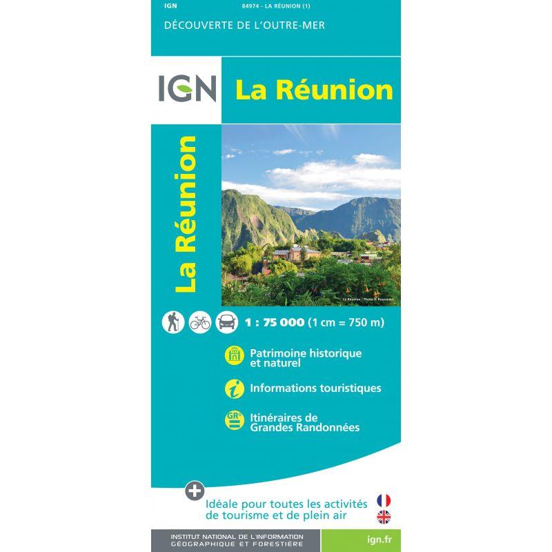 IGN - La Réunion - Carte topographique