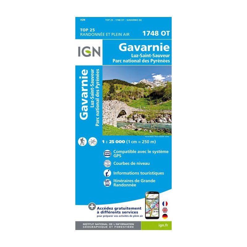 IGN - Gavarnie / Luz-St-Sauveur / Parc National des Pyrénées - Carte topographique