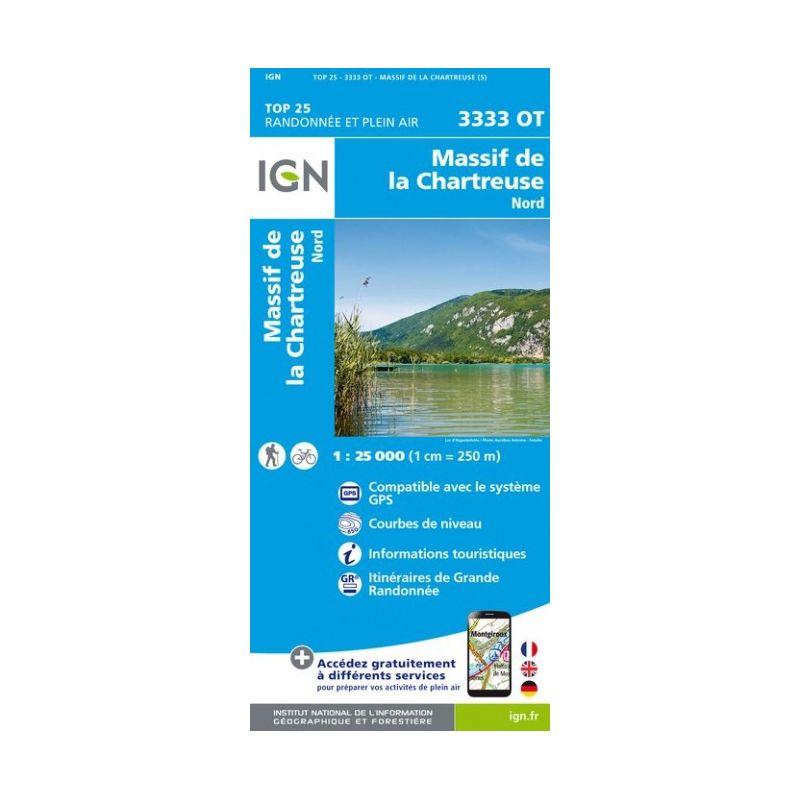 IGN - Massif de la Chartreuse Nord - Carte topographique