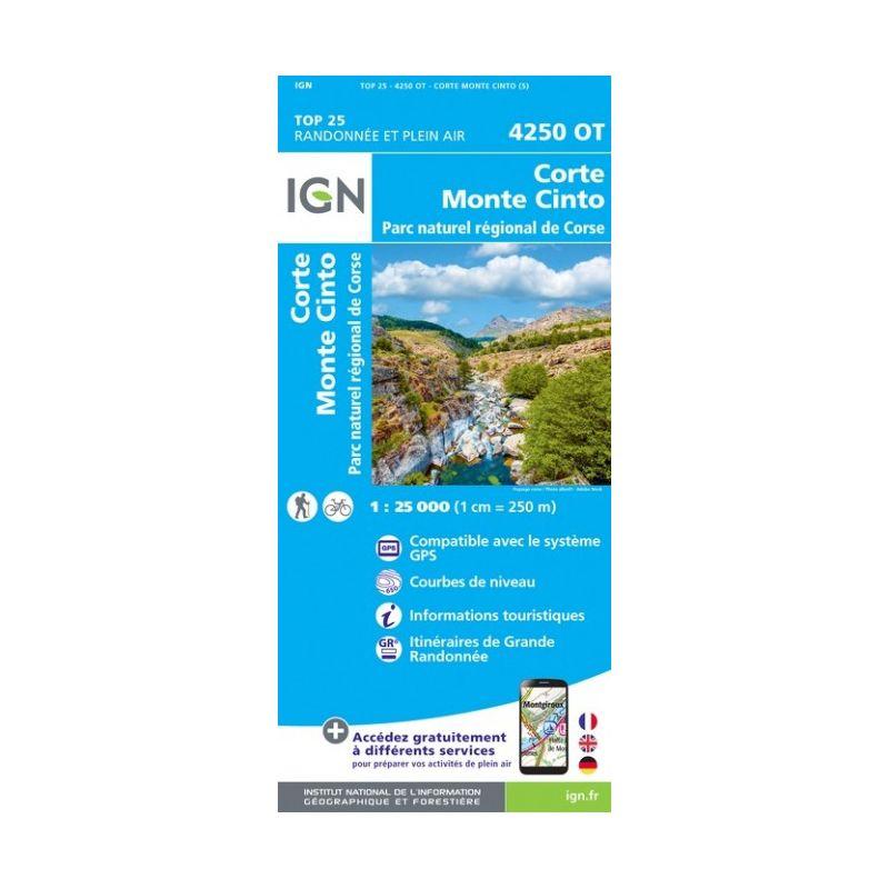 IGN - Corte / Monte Cinto / PNR de Corse - Carte topographique